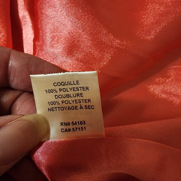 Eliza J Crystal Detail Pleated Gown NWT Pink Size 16 - Picture 13 of 14